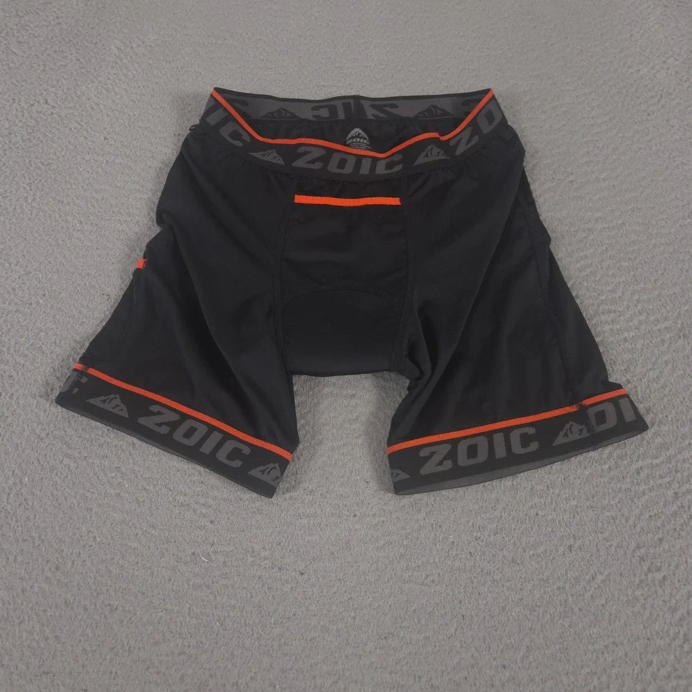 Zoic Shorts Mens Large Black Premium Cycling Liners Padded Recycled Performance